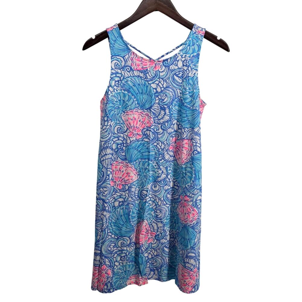 Lilly Pulitzer Kristen Dress Raising Shell Blue Haven Size Small